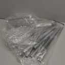 HAMITOR Corner Shower Caddy Tension Pole: 4-Tier Rust-Resistant Adjustable Bathroom Organizer Shelves - 47-121 Inch No-Drill Quick Installation - Space-Saving Storage for Renters Family - Silver Gray