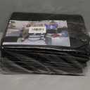 12 Pack Large Strong Moving Bags with Zippers & Carrying Handles - Water-Resistant - Heavy Duty Storage Tote for Space Saving Moving Storage, Fold Flat, Alternative to Moving Box (Black)