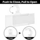 100 Pcs Reusable Plastic Wire Shelf Label Holder, for Pantry Retail Shopping Mall Store, Supermarket UPC Price Card & Ticket Display, Strong & Easy Clip Design Tight Snap Lock Closure. 1-1/4" H X 3" W