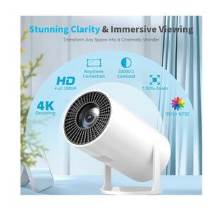 Mini Projector Portable Proyector 4K Support, Full HD 1080P Small Projector with 270° Rotatable Stand, Movie Projector Compatible with TV Stick/Smartphone/HDMI/USB for Bedroom/ Outdoor Camping