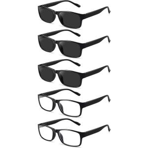 Gaoye1.75 Reader Sunglasses Men for All Day - Computer Readers with Blue Light Protection - Value Pack, +1.75