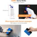 Luxiv Car Window Tint Application Tools Kit, 9 Pcs Vehicle Glass Protective Film Installing Tool, Squeegee Automotive Film Scrapers