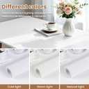 Peel and Stick Wallpaper - White Contact Paper Self Adhesive | Waterproof Wall Paper for Kitchen Cabinet Countertop - Removable Vinyl Wrap for Desk Furniture Cover