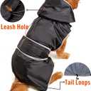 FOFOS Dog Raincoat Adjustable Dog Rain Jacket, Large to 3X-Large Dog, XL | Pet Dog Poncho with Leash Hole, Waterproof Dog Rain Coat with Hood Snowproof Windproof, for Large to 3X-Large Dogs
