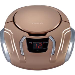 SYLVANIA SRCD261-B-CHAMPAGNE Portable CD Player with AM/FM Radio (Champagne)
