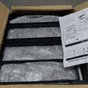 19"- 30" Expandable Hanging Pot Rack, 2 Tier Heavy Duty Wall Mounted Pots and Pans Organizer with 10 Hooks and 5 Pot Lid Holders, Pot Hanger Shelf for Kitchen Cookware Utensils Organizers and Storage