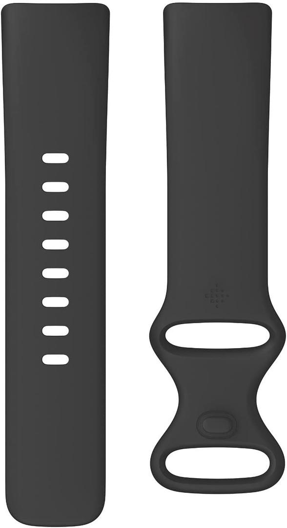 Fitbit Charge 5 & 6 Infinity Accessory Band, Official Fitbit Product, Black, Large
