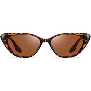 Fozono Retro Vintage Narrow Cat Eye Sunglasses for Women 90s Small Chic Style Trendy Sunnies UV400 Protection FZN7514