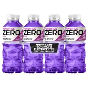 POWERADE Electrolyte Enhanced Zero Sugar Grape Sports Drink, 20 Ounce (Pack of 8) DEC 07 2026