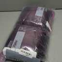 NICETOWN Blackout Purple Gothic Velvet Curtains 96 inch Long, Dark Purple - Rod Pocket Drapes Soft Window Treatments for Bedroom and Living Room(2 Panels, 52" Wide)