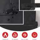 3 x Waterproof Rubber Vinyl Apron-Adjustable for Men Women Water and Oil Resistant For Lab Work Butcher Kitchen Barbecue, Black-35 * 26in, 35 * 26inch (Black, M)