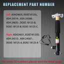 ASH24635 2PCS Rear Shock Absorber Assemblies w/Magnetic.Compatible with 2013-2020 Lincoln MKZ [2.0L 3.0L 3.7L], Fit for 2013-2020 Ford Fusion [1.5L 1.6L 2.0L 2.5L 2.7L], ASH24651