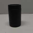 4-in-1 Stainless Steel 12 oz Double Wall Vacuum Insulated Can or Bottle Cooler Keeps Beverage Cold for Hours - Also Fits 16 oz Cans - Powder Coated Black - Clear Water Home Goods