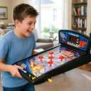 Arcade Pinball Game,Electronic Tabletop Pinball Machine for Kids and Seniors with Lights & Sounds,LED Digital Scoreboard,Age 8+