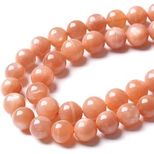 10MM 36PCS AAA Natural Sunstone Gemstone Beads Round Loose Beads for Jewelry Making Crystal Energy Stone Healing Power DIY Bracelet Necklace 15"(Sunstone Beads, 10mm)