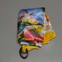 Women's Beach Swimwear Printed Long Sarong Coverups Bathing Suit Pareo Large Pashmina Wrap Skirt (Yellow)