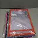 30 Packs Oversized Dry Erase Pockets Sleeves - 10 Assorted Colors with 2 Binder Rings - Dry Erase Sheets Reusable - 10x14 Ticket Holders - Clear Plastic Sheet Protectors for Classroom Teacher Supplies