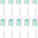 Replacement Toothbrush Heads for Philips Sonicare Replacement Heads C1,4100,G2,C2,Replacement Brush Head Compatible with Phillips Sonicare Electric Toothbrush C2,C1,4100,for Philips Sonic Care Brush (1 Count (Pack of 10), White, 10 Count (Pack of 1))