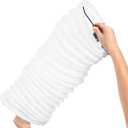 Cabilock Paper Floor Lamp Shade 37.4 Inch White Rice Paper Globe Lampshade for Living Room Bedroom Home Light Cover Soft Lighting Effect