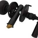 QCAA Solid Brass Storm Door Latch, Oil Rubbed Bronze US10B, Made in Taiwan, 1 Pack