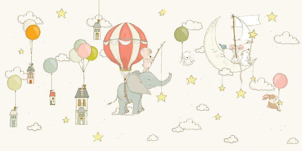 Elephant Dream_SkyWhite Poster Print - Sue Skellern (36 x 18)