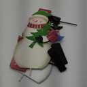 YEAHOME Outdoor Christmas Decorations, 3 Snowman Family Metal Decorative Garden Stakes for Outdoor Yard, Merry Christmas Yard Signs for Outside Garden Lawn Porch Pathway Xmas Decorations