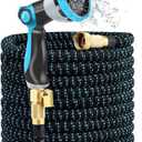100 ft Expandable Garden Hose-2026 Newly Upgraded Expanding Garden Hoses with 10 Function Spray Nozzle, Extra Strength Fabric, Leak-Proof, Lightweight, Kink-Free Flexible Retractable Hose