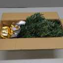 JOIEDOMI 24"/2FT Small Tabletop Christmas Tree with LED Warm Lights, Table Top Christmas Decorations Pre-lit Artificial Xmas Tree, Green Mini Tree for Christmas Decorations Indoor Xmas Party Dcor