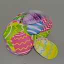 Yunlly 30 Pcs Easter Egg Decorations Outdoor Easter Tree Hanging Yard Signs 2 Size Colorful Egg Shaped Double Sided Plastic Slices Ornaments for Tree Porch Lawn Yard Outside Spring Party Decor