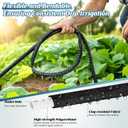 Soaker Hose 100ft (50ft*2), Heavy Duty Garden Hose for DIY Irrigation System,Drip Irrigation Hose Save 80% Water, Leakproof Design, Flexible Water Hose with Holes for Lawn, Garden Bed, Vegetable Field