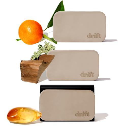 Drift Car Air Freshener - Stone Air Freshener - Car Odor Eliminator - Variety 3 Pack Starter Kit - CLIP INCLUDED - Variety 3 Pack