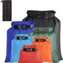 6PCS Dry Bags Waterproof, Lightweight Dry Bags, Waterproof Bag for Kayaking, Hiking, Boating, Camping