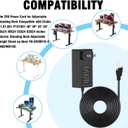 29V Power Cord for Adjustable Standing Desk Compatible with Claiks P1.01.001 P101001 40" 48" 55" 63" Electric Standing Desk Adjustable Height Stand up Desk YH-K290018-C Power Supply Cord Charger