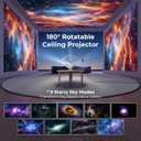 CLOKOWE Mini Projector with WiFi and Bluetooth, 2026 Upgraded 1080P Smart Portable Projector with 180 Rotation, Auto Keystone, Compatible with iPhone/Android/Laptop/TV Stick/HDMI/USB