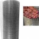 Hardware Cloth 1/2 inch 48inch x 100 Ft 19 Gauge Hot Dip Galvanized After Welding Galvanized Wire Mesh Roll Chicken Wire Fencing Gopher Wire Garden Bed Plant Supports Poultry Netting Cage Snake Fence