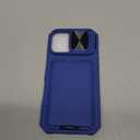 SSLOTSCASE for iPhone 17 Pro Case Wallet with Card Holder & Slide Camera Cover & Hidden Kickstand & Camera Cover Stand, Heavy Duty Rugged Protective Phone Case Cover for iPhone 17 Pro 2025, Royal Blue