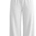 JEKAOYI Wide Leg Sweatpants for Women High Waisted Baggy Sweat Track Pants Drawstring Casual Lounge Pants with Pockets, L