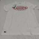 Lacoste Men's Sport Organic Jersey T-Shirt, Blanc, Small
