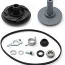 675806 Dishwasher Drain and Wash Impeller Gasket Kit for Whirlpool Kenmore Kitchen Aid Maytag Dishwashers, Dishwasher Pump Impeller Kit Replace 302706 302718 303032 303510 303539 675495
