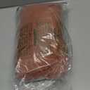 Terracotta Boho Linen Shower Curtain, Country Farmhouse Bath Decor Shower Curtains Neutral Cloth Weighted Textured Fabric Bath Curtain Liner with Hooks, 72x72