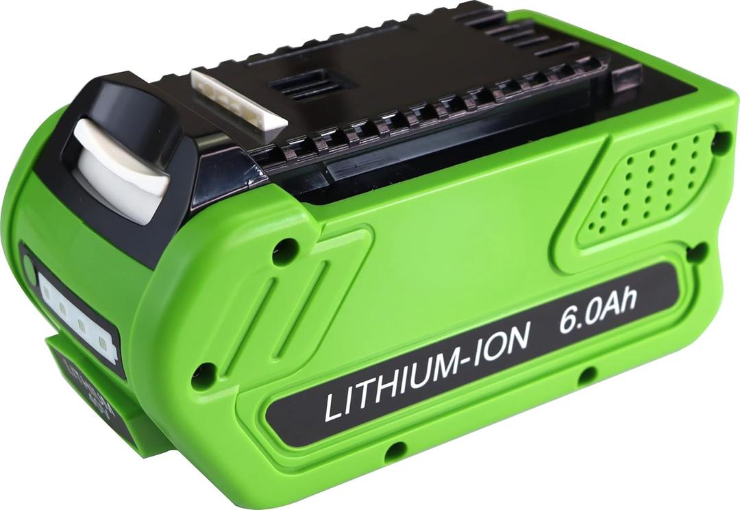 GreenWorks 40V Replacement Battery 6.0Ah GreenWorks 29462 29472 29252 20202 22262 25312 25322 20642 22272 27062 21242 G-Max Cordless Power Tools Battery Packs