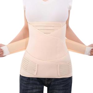 3 in 1 Postpartum Belly Band Abdominal Binder Surgery C Section Recovery Stomach Wrap for Women Pregnancy After Birth Large