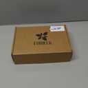 Wooden Jewelry Box for Women, Medium Size Real Natural Solid Wood Antique Organizer with Earring Storage, Ring Compartments, Built in Necklace Hooks, ek11-m (Brown)