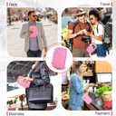 Passport Holder Family RFID Travel Document Organizer for Women Waterproof Passport Wallet Men Portable Case for Cards, Boarding Pass, ID, Money, Tickets with Zipper