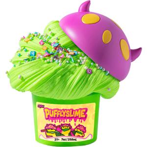 Puffly Slime Mel Fizz - Cloud, Green, Sensory Fidget Toys, Stress Relief, ASMR Toys, Party Favors for Kids, Birthday Gifts for Girls and Boys, Goodie Bag Stuffers