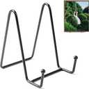 2 x Bilillo Plate Stands for Display - 4.5 Inch Plate Holder + Metal Frame Stand for Picture, Decorative Plates, Books, Photos, Easel (1 Pack)