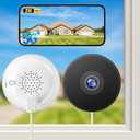 Noaheye Window Camera No-Drill 2K Ultra HD Window Security Camera with 5G/2.4G WiFi, Enhanced Night Vision, AI Human Detection, Easy Glass Mount for Apartment, Condo, and Home Outdoor View