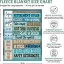 GEEMBI Retirement Gift for Woman - Not My Problem Anymore Soft Fleece Throw Blankets 50x60 in - Happy Retirement Gifts for Women Men, Be,st Goodbye Farewell Presents for Teacher Coworkers Friend
