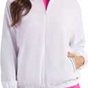 PUMA Women's Fz Wind Golf Jacket (White, XXL)