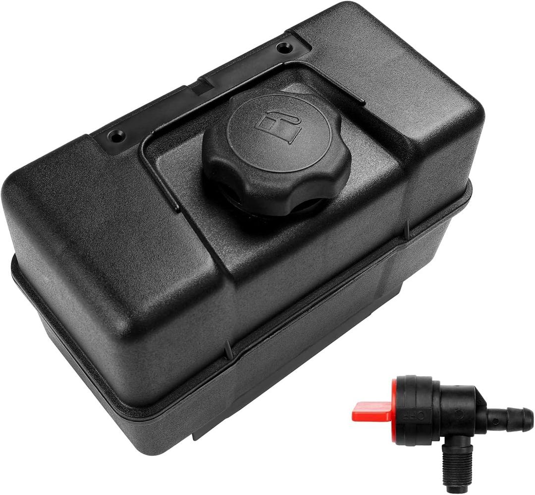 691993 Fuel Tank with Shut Off Valve and Fuel Cap 4 Quart for B&S Remote Mounting Compatible with Lawn and Garden Equipment Engines, Some Specific Snow Blower, Tiller, Log Splitter